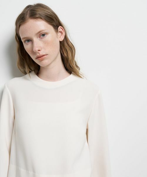 LANVIN en Bleu / ランバン オン ブルー シャツ・ブラウス | トリアセテートコンビブラウス | 詳細15