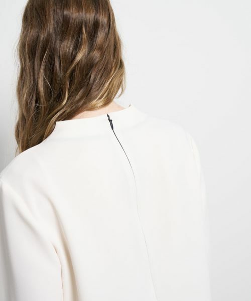 LANVIN en Bleu / ランバン オン ブルー シャツ・ブラウス | トリアセテートコンビブラウス | 詳細17