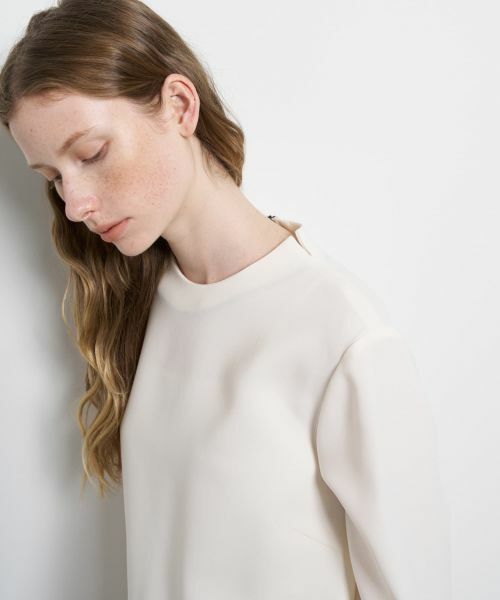 LANVIN en Bleu / ランバン オン ブルー シャツ・ブラウス | トリアセテートコンビブラウス | 詳細18