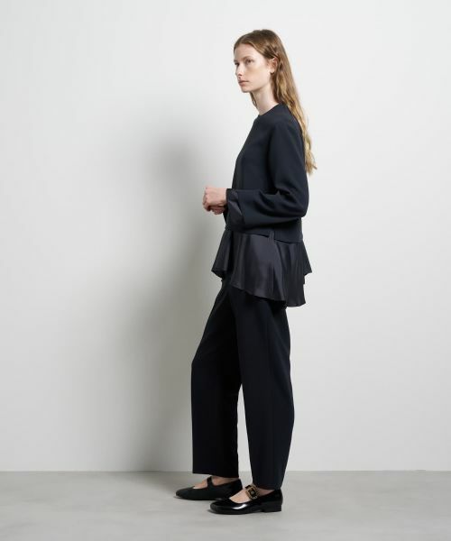 LANVIN en Bleu / ランバン オン ブルー シャツ・ブラウス | トリアセテートコンビブラウス | 詳細2