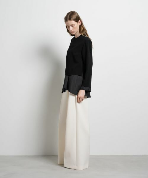 LANVIN en Bleu / ランバン オン ブルー シャツ・ブラウス | トリアセテートコンビブラウス | 詳細20