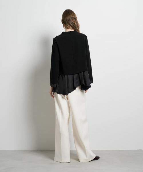 LANVIN en Bleu / ランバン オン ブルー シャツ・ブラウス | トリアセテートコンビブラウス | 詳細21