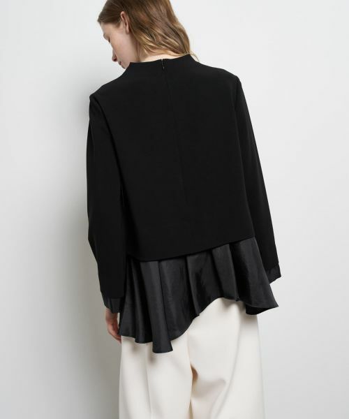 LANVIN en Bleu / ランバン オン ブルー シャツ・ブラウス | トリアセテートコンビブラウス | 詳細23