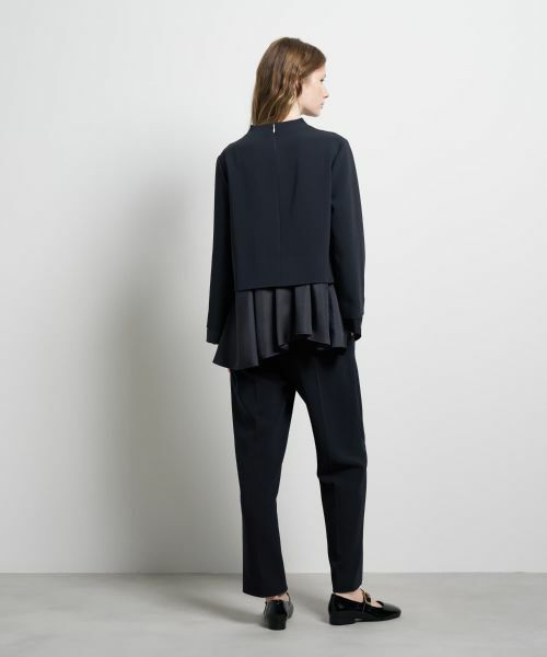 LANVIN en Bleu / ランバン オン ブルー シャツ・ブラウス | トリアセテートコンビブラウス | 詳細3