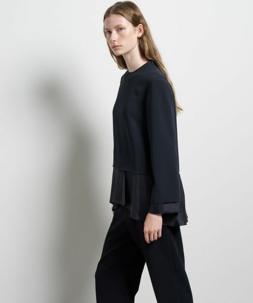 LANVIN en Bleu / ランバン オン ブルー シャツ・ブラウス | トリアセテートコンビブラウス | 詳細5