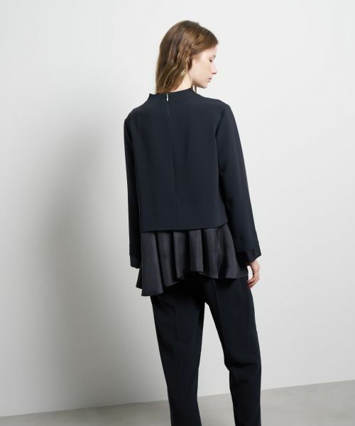 LANVIN en Bleu / ランバン オン ブルー シャツ・ブラウス | トリアセテートコンビブラウス | 詳細6