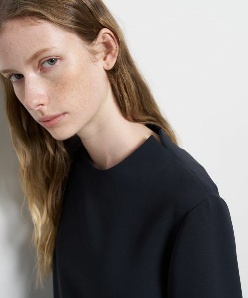 LANVIN en Bleu / ランバン オン ブルー シャツ・ブラウス | トリアセテートコンビブラウス | 詳細7