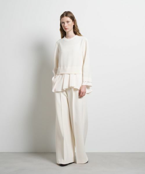 LANVIN en Bleu / ランバン オン ブルー シャツ・ブラウス | トリアセテートコンビブラウス | 詳細9