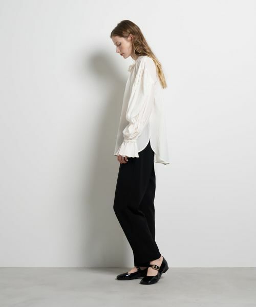 LANVIN en Bleu / ランバン オン ブルー シャツ・ブラウス | トリアセローンフリルカラーブラウス | 詳細10