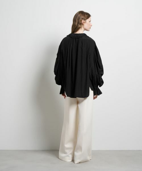 LANVIN en Bleu / ランバン オン ブルー シャツ・ブラウス | トリアセローンフリルカラーブラウス | 詳細19