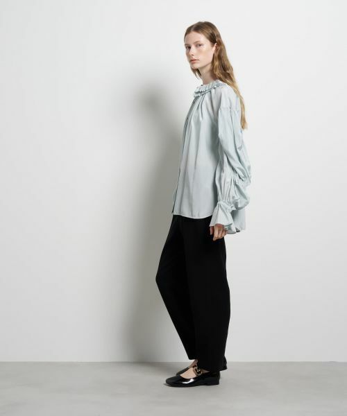 LANVIN en Bleu / ランバン オン ブルー シャツ・ブラウス | トリアセローンフリルカラーブラウス | 詳細2