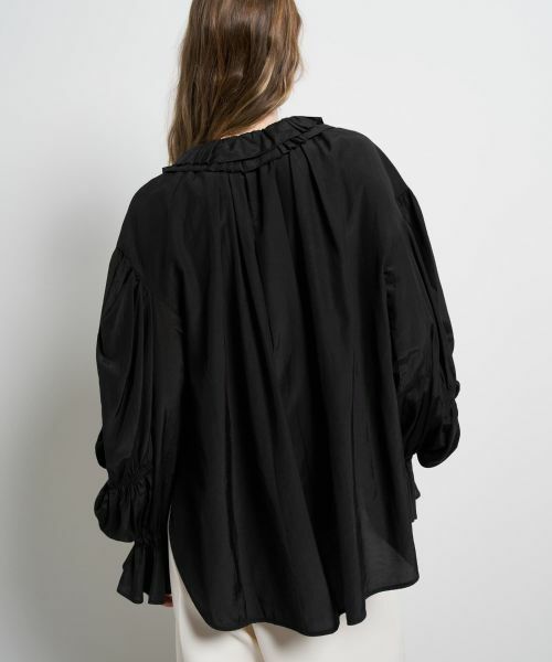 LANVIN en Bleu / ランバン オン ブルー シャツ・ブラウス | トリアセローンフリルカラーブラウス | 詳細22