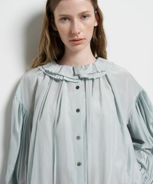 LANVIN en Bleu / ランバン オン ブルー シャツ・ブラウス | トリアセローンフリルカラーブラウス | 詳細7