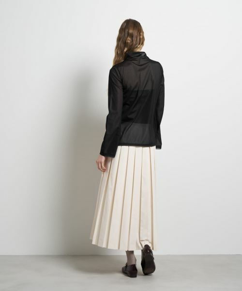 LANVIN en Bleu / ランバン オン ブルー Tシャツ | シアートリコットフレアスリーブカットソー | 詳細19