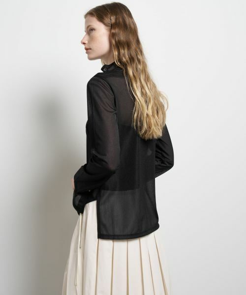 LANVIN en Bleu / ランバン オン ブルー Tシャツ | シアートリコットフレアスリーブカットソー | 詳細21