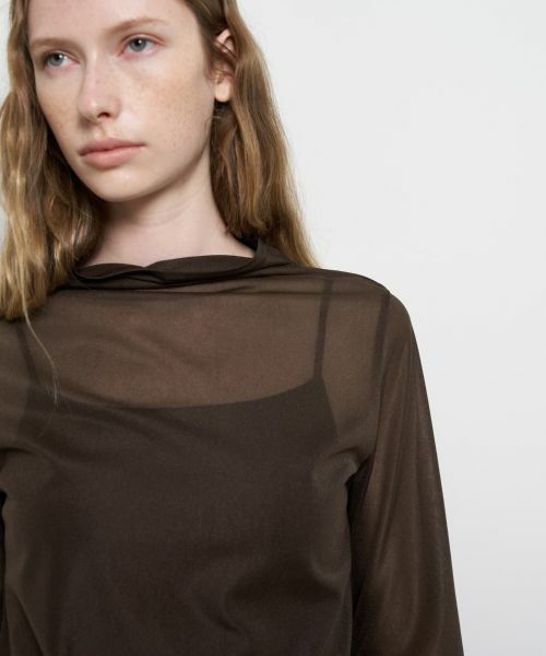 LANVIN en Bleu / ランバン オン ブルー Tシャツ | シアートリコットフレアスリーブカットソー | 詳細7