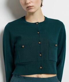 LANVIN en Bleu / ランバン オン ブルー カーディガン・ボレロ | ダブルフェイスショートカーディガン