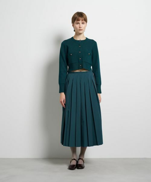 LANVIN en Bleu / ランバン オン ブルー カーディガン・ボレロ | ダブルフェイスショートカーディガン | 詳細1