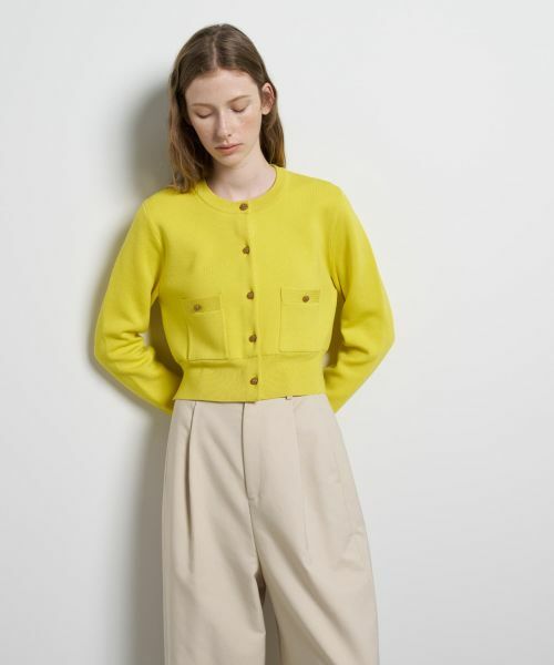 LANVIN en Bleu / ランバン オン ブルー カーディガン・ボレロ | ダブルフェイスショートカーディガン | 詳細11