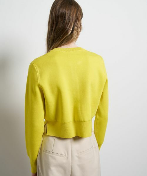 LANVIN en Bleu / ランバン オン ブルー カーディガン・ボレロ | ダブルフェイスショートカーディガン | 詳細12