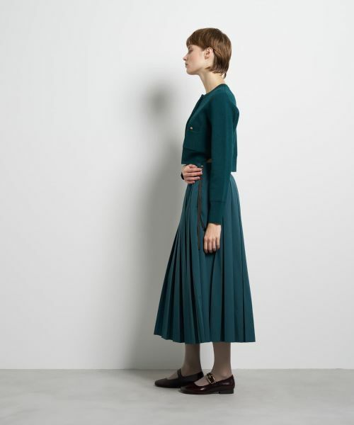 LANVIN en Bleu / ランバン オン ブルー カーディガン・ボレロ | ダブルフェイスショートカーディガン | 詳細2