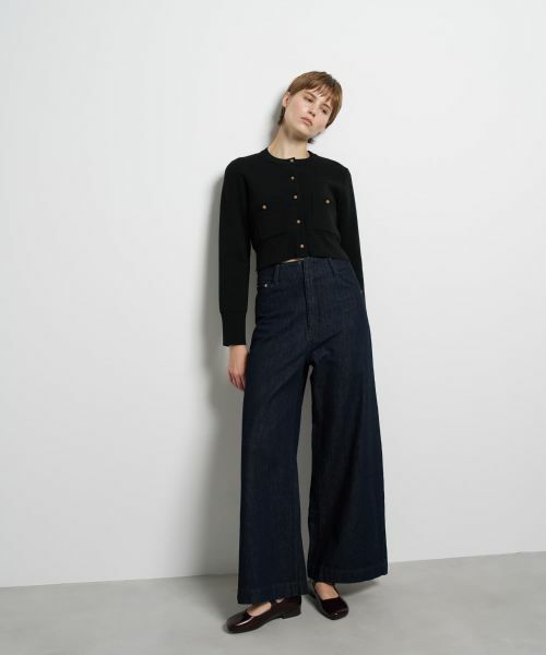 LANVIN en Bleu / ランバン オン ブルー カーディガン・ボレロ | ダブルフェイスショートカーディガン | 詳細22