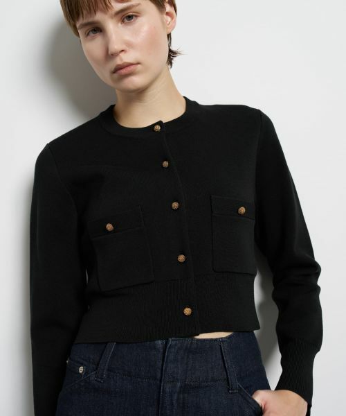 LANVIN en Bleu / ランバン オン ブルー カーディガン・ボレロ | ダブルフェイスショートカーディガン | 詳細28