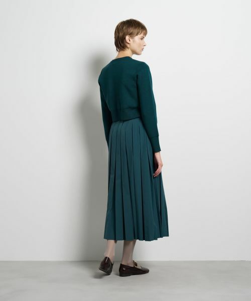 LANVIN en Bleu / ランバン オン ブルー カーディガン・ボレロ | ダブルフェイスショートカーディガン | 詳細3