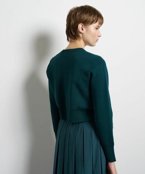 LANVIN en Bleu / ランバン オン ブルー カーディガン・ボレロ | ダブルフェイスショートカーディガン | 詳細6