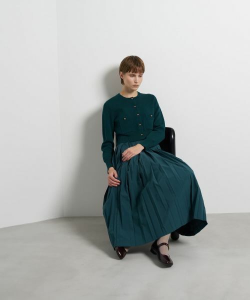 LANVIN en Bleu / ランバン オン ブルー カーディガン・ボレロ | ダブルフェイスショートカーディガン | 詳細7