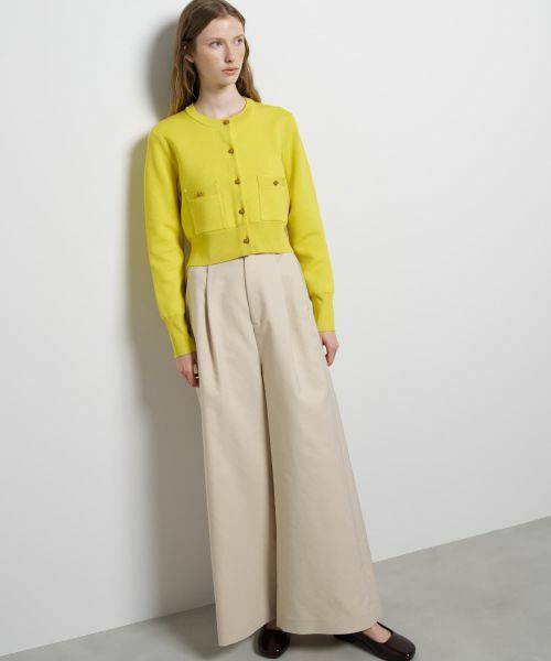 LANVIN en Bleu / ランバン オン ブルー カーディガン・ボレロ | ダブルフェイスショートカーディガン | 詳細8