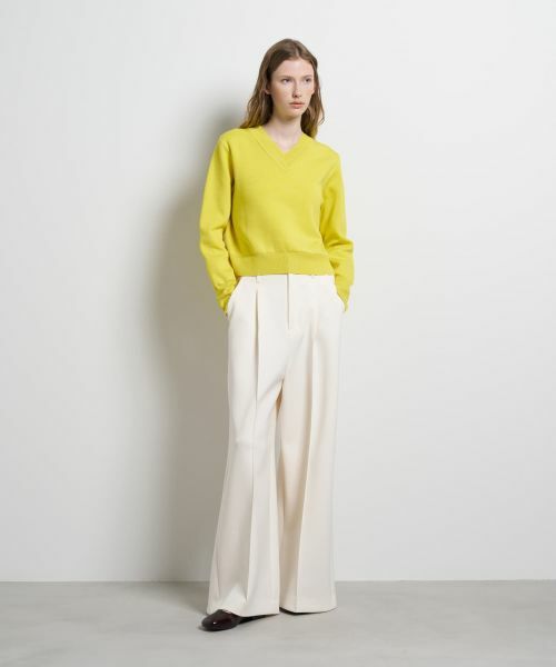 LANVIN en Bleu / ランバン オン ブルー ニット・セーター | ダブルフェイスVネックニット | 詳細1