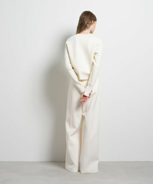 LANVIN en Bleu / ランバン オン ブルー ニット・セーター | ダブルフェイスVネックニット | 詳細11