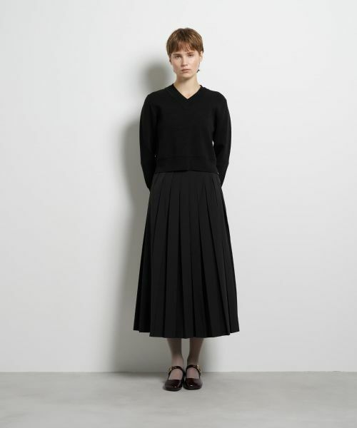 LANVIN en Bleu / ランバン オン ブルー ニット・セーター | ダブルフェイスVネックニット | 詳細17