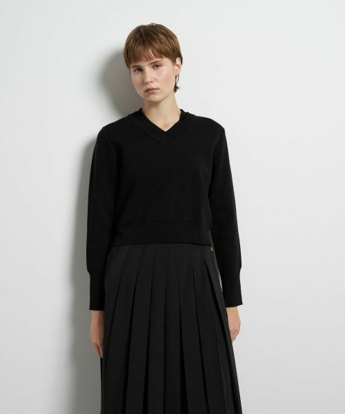 LANVIN en Bleu / ランバン オン ブルー ニット・セーター | ダブルフェイスVネックニット | 詳細20