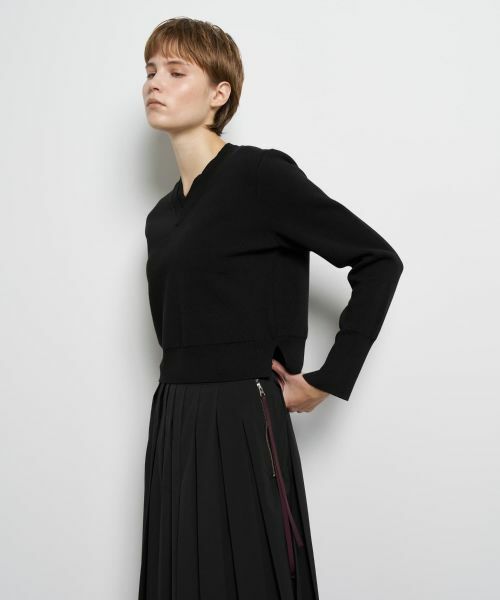 LANVIN en Bleu / ランバン オン ブルー ニット・セーター | ダブルフェイスVネックニット | 詳細21