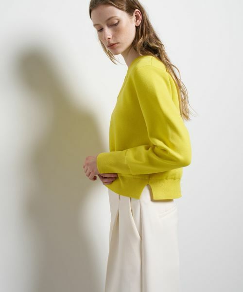 LANVIN en Bleu / ランバン オン ブルー ニット・セーター | ダブルフェイスVネックニット | 詳細5