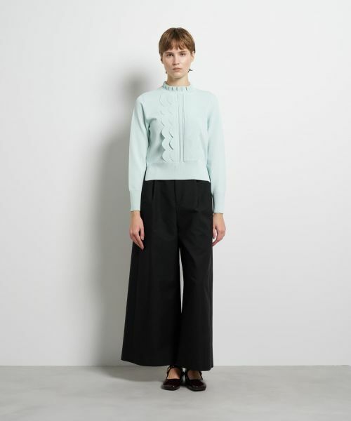 LANVIN en Bleu / ランバン オン ブルー ニット・セーター | スカラフリルニット | 詳細1