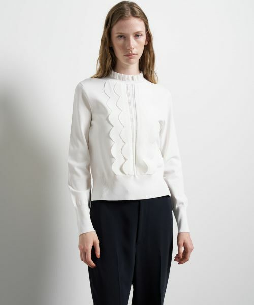 LANVIN en Bleu / ランバン オン ブルー ニット・セーター | スカラフリルニット | 詳細10