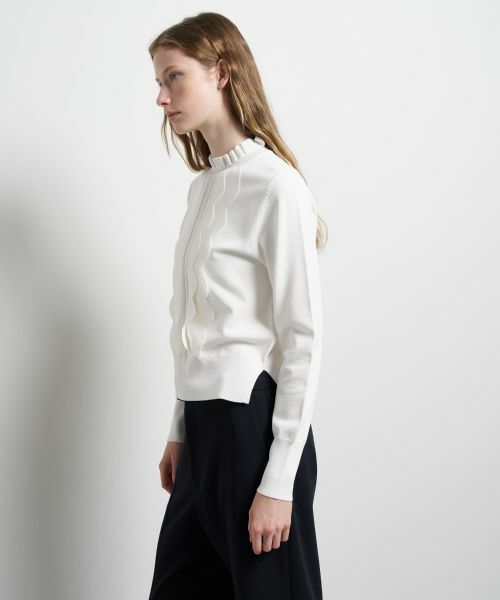 LANVIN en Bleu / ランバン オン ブルー ニット・セーター | スカラフリルニット | 詳細11