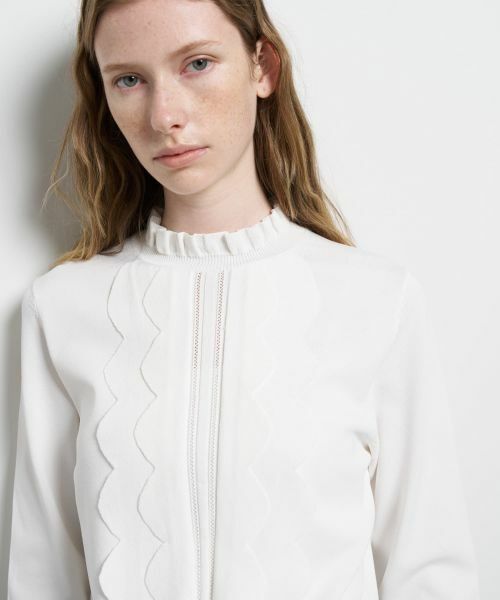 LANVIN en Bleu / ランバン オン ブルー ニット・セーター | スカラフリルニット | 詳細13