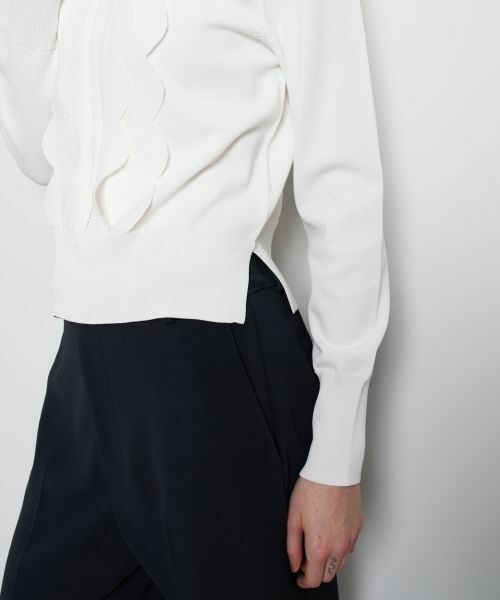 LANVIN en Bleu / ランバン オン ブルー ニット・セーター | スカラフリルニット | 詳細15