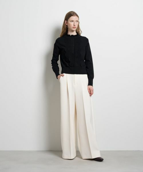 LANVIN en Bleu / ランバン オン ブルー ニット・セーター | スカラフリルニット | 詳細16