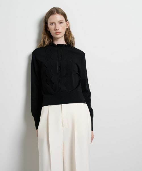 LANVIN en Bleu / ランバン オン ブルー ニット・セーター | スカラフリルニット | 詳細21