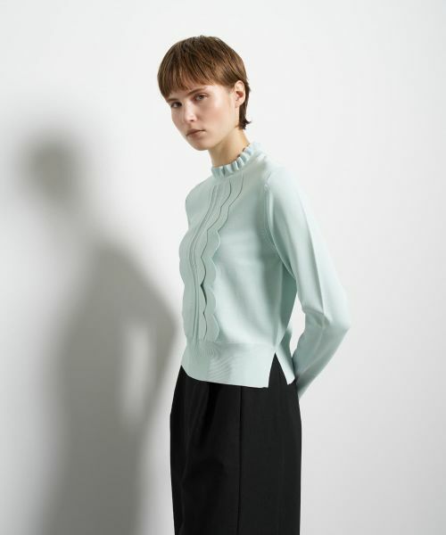 LANVIN en Bleu / ランバン オン ブルー ニット・セーター | スカラフリルニット | 詳細4