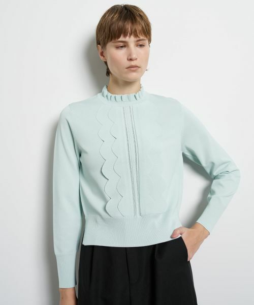 LANVIN en Bleu / ランバン オン ブルー ニット・セーター | スカラフリルニット | 詳細6