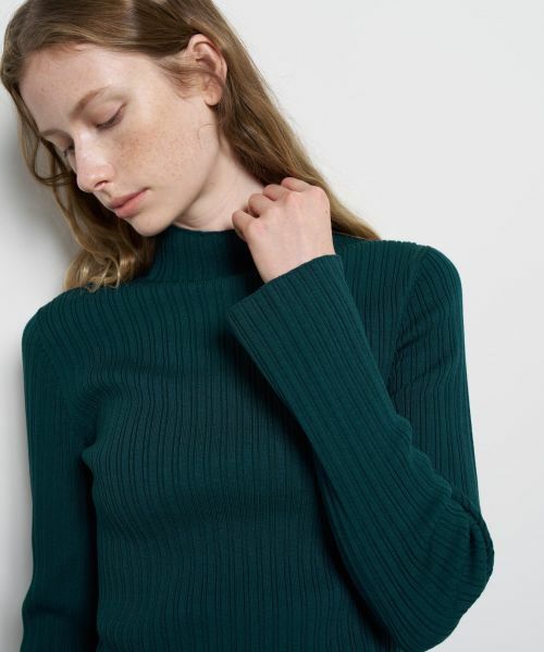 LANVIN en Bleu / ランバン オン ブルー ニット・セーター | ランダムリブハイネックニット | 詳細7