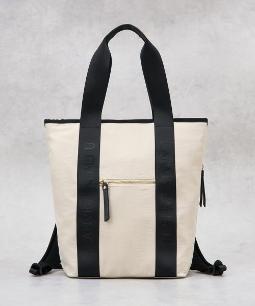 LANVIN en Bleu / ランバン オン ブルー その他小物 | ロゴテープ2wayリュック（ベージュ）