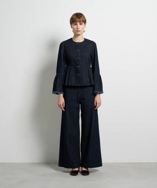 LANVIN en Bleu / ランバン オン ブルー テーラードジャケット | デニムペプラムジャケット | 詳細1