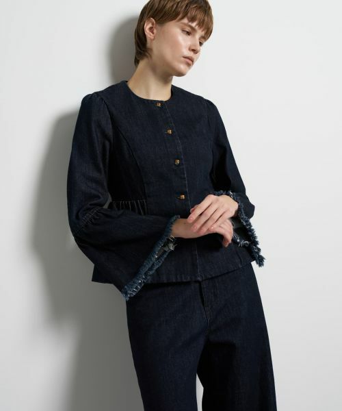 LANVIN en Bleu / ランバン オン ブルー テーラードジャケット | デニムペプラムジャケット | 詳細4